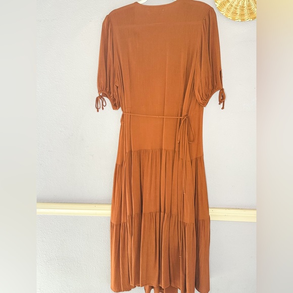 Christy Dawn Augusta Dress In Rust Brown - Picture 7 of 7